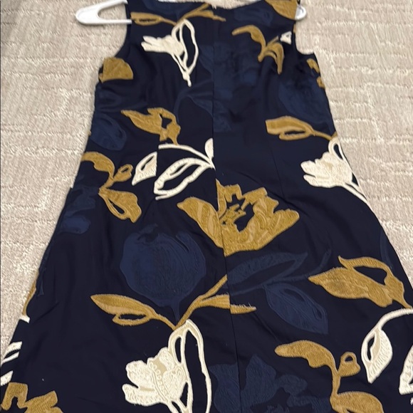 Banana Republic Blue and Yellow Sleeveless Scoop Neck Mini Dress - Picture 4 of 5